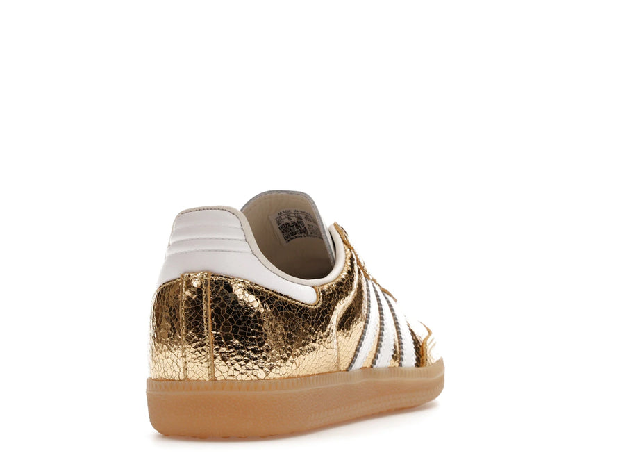 adidas Samba OG Gold Metallic Cracked Leather (Femme)