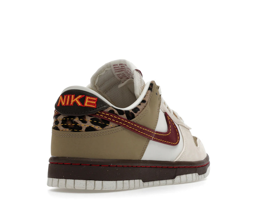 Nike Dunk Low Retro Kaki Rouge Équipe Blanc Perle (Femme)