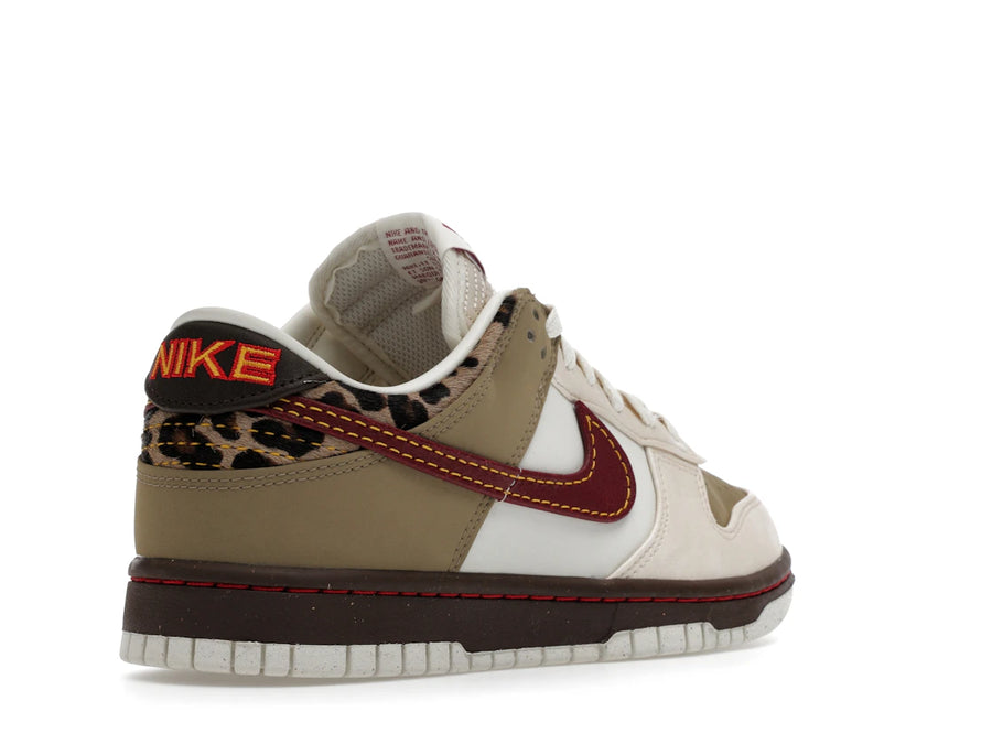 Nike Dunk Low Retro Kaki Rouge Équipe Blanc Perle (Femme)