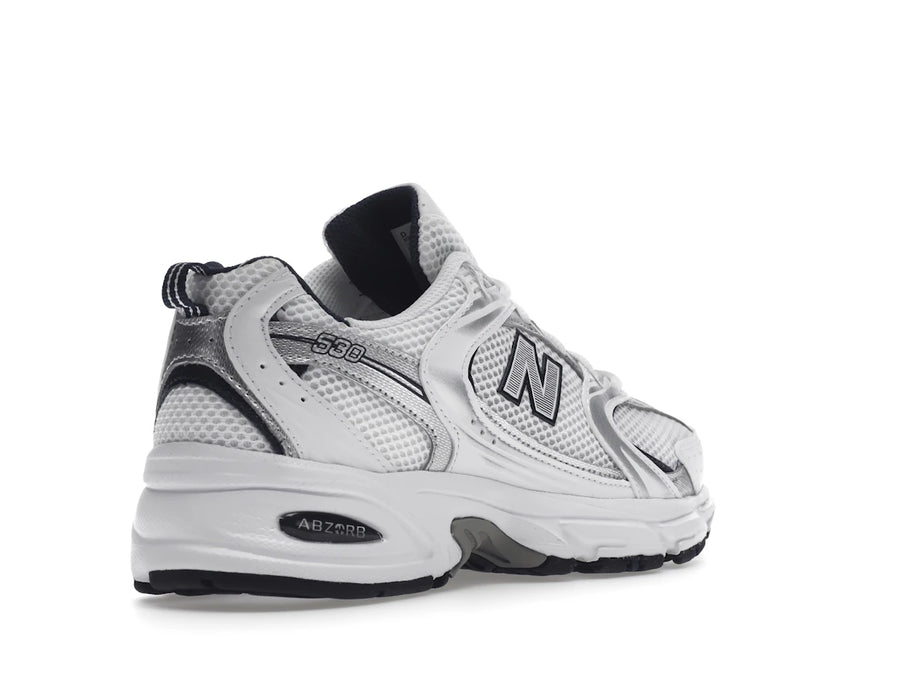 New Balance 530 White Silver Navy