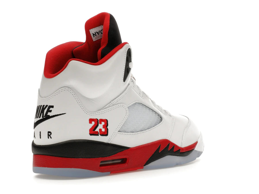 Jordan 5 Retro Fire Red Black Tongue (2025)